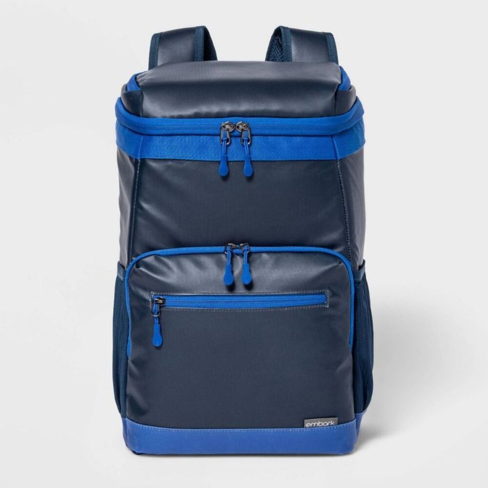 Embark -  Soft Sided Backpack Cooler Bag 18QT 24-Can  Navy